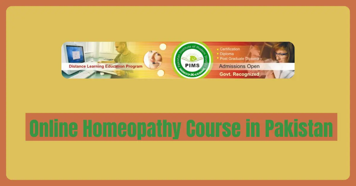 Online Homeopathy Course in Pakistan