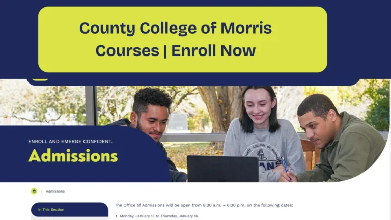 County College of Morris Courses | Enroll Now 4 County College of Morris Courses | Enroll Now