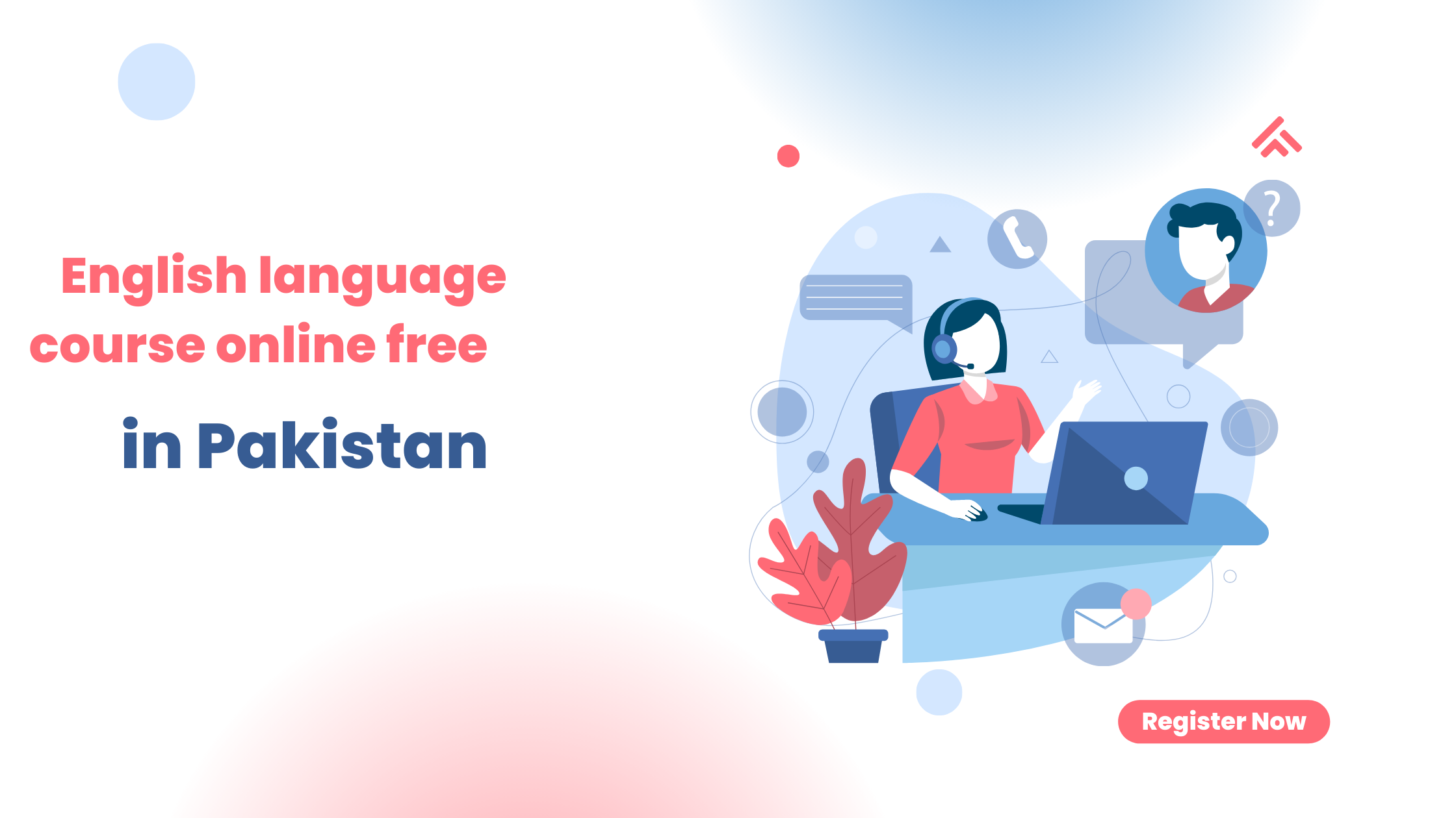 English language course online free in Pakistan