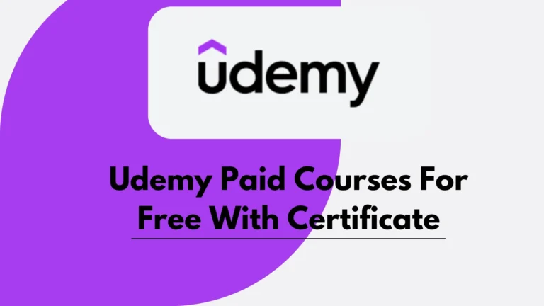 Udemy Paid Courses For Free With Certificate