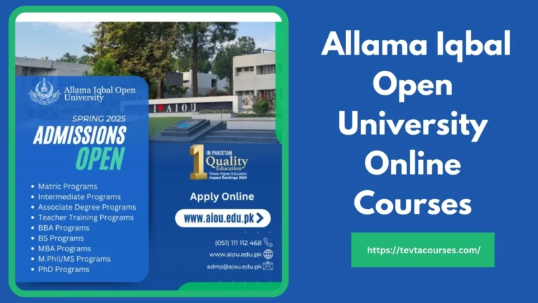 Allama Iqbal Open University Online Courses 2 Allama Iqbal Open University Online Courses