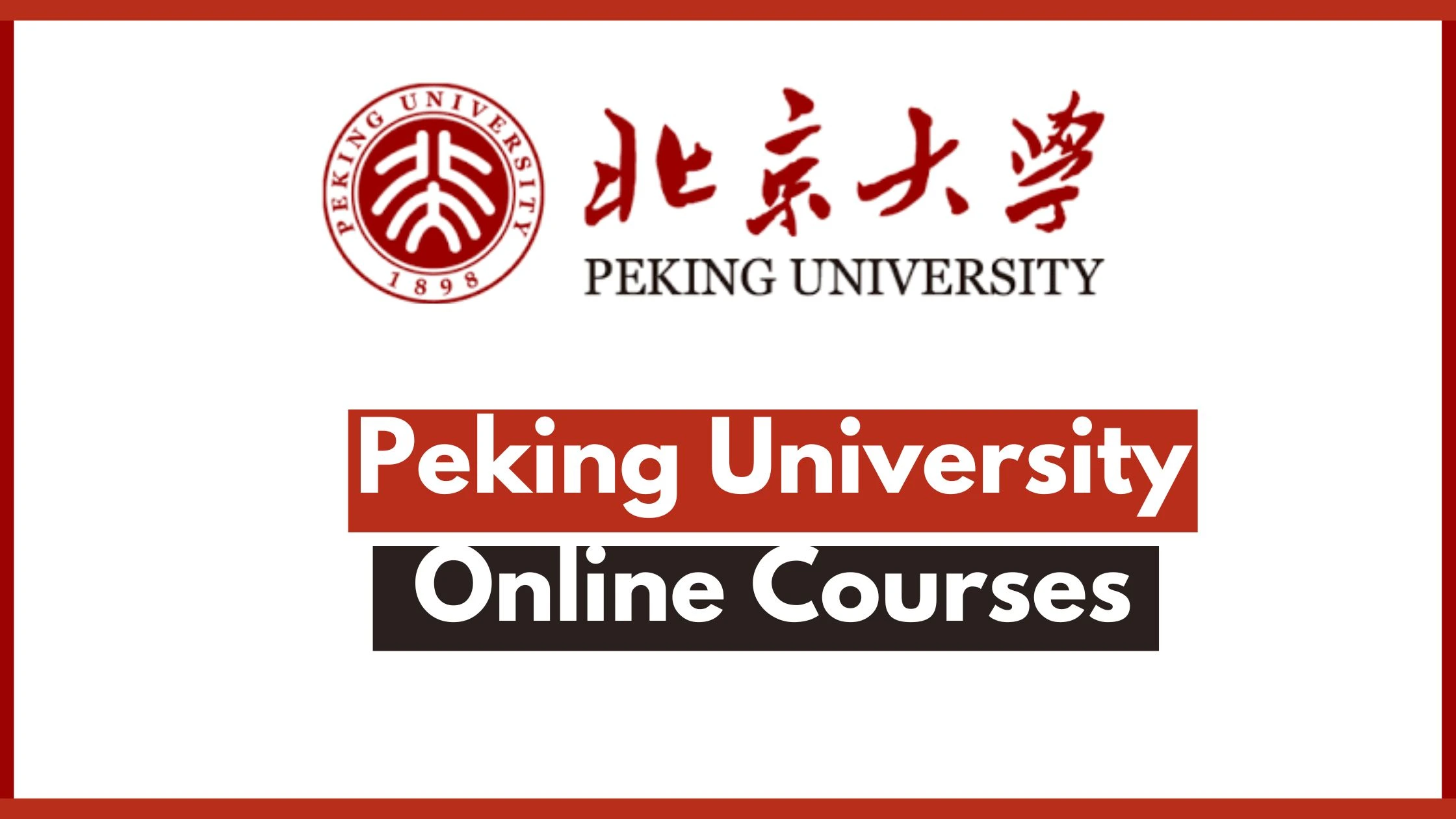 Peking University Online Courses (Chinese for Beginners) 1 Peking University Online Courses (Chinese for Beginners)