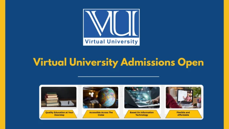 Virtual University Admissions Open (Apply Online)