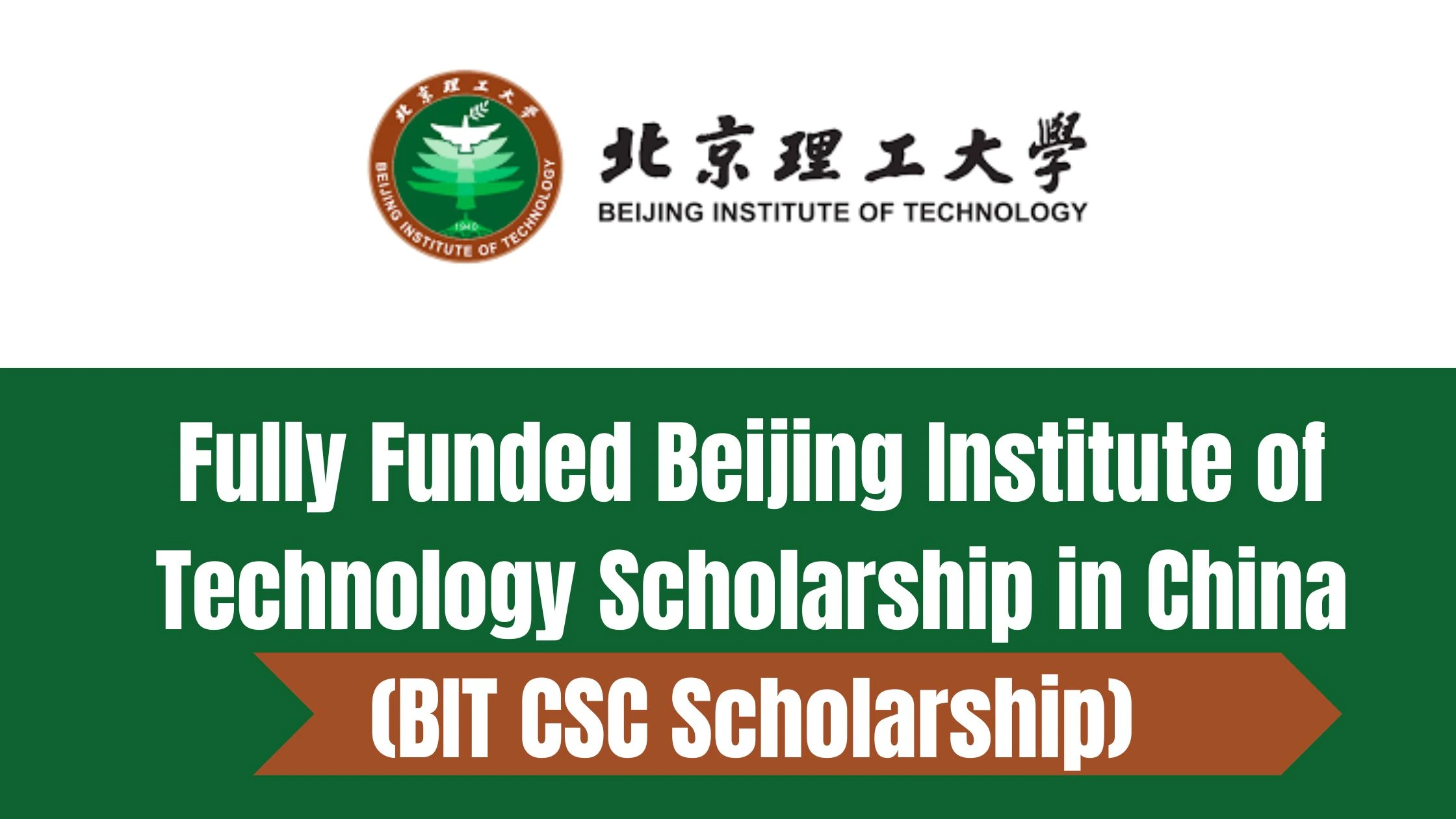 Fully Funded Beijing Institute of Technology Scholarship in China (BIT CSC Scholarship)