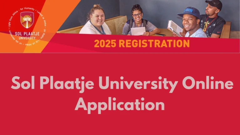 Sol Plaatje University Online Application
