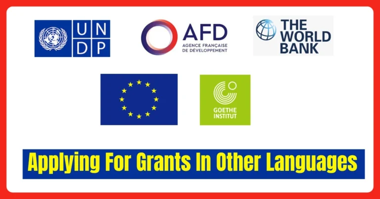 Applying For Grants In Other Languages 3 Applying For Grants In Other Languages