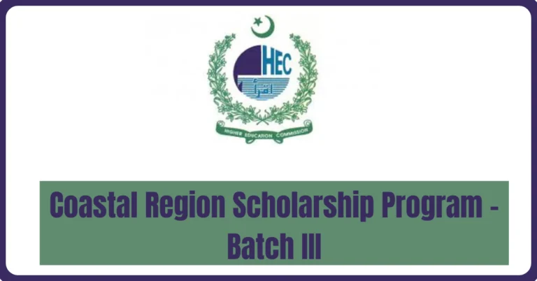 Coastal Region Scholarship Program - Batch III 7 Coastal Region Scholarship Program - Batch III