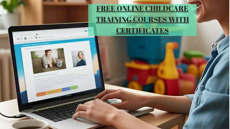 Free Online Childcare Training Courses with Certificates